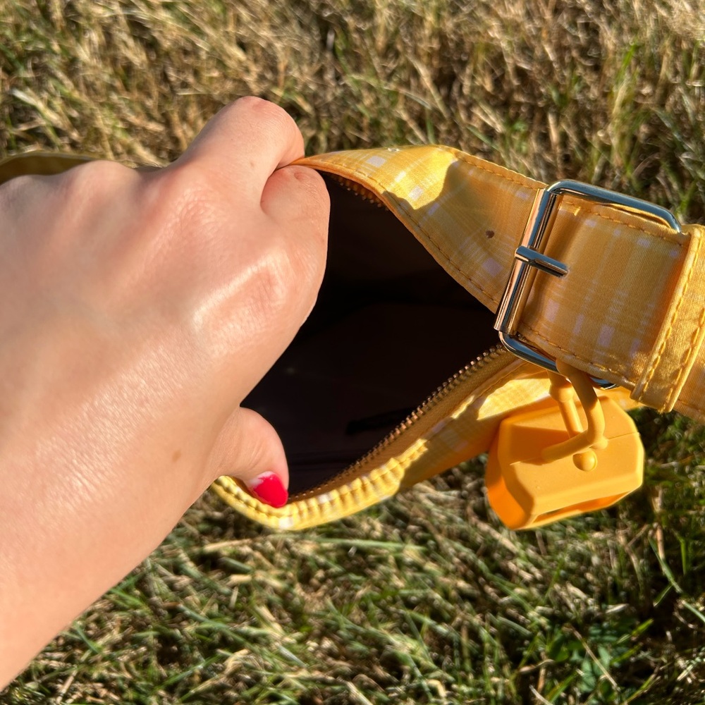 Yellow Plaid Shoulder Bag - Picture 3 of 4